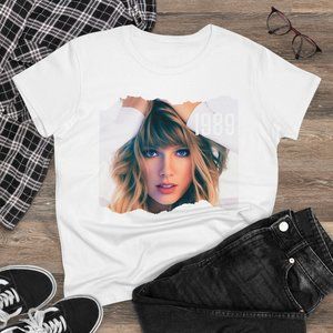 Taylor Swift Fan Music 1989 T-Shirt Girl Woman's T Shirt Tee Top Cotton S M L XL